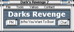 Darks Revenge 2 silver interface with private-message, target and chat controls
